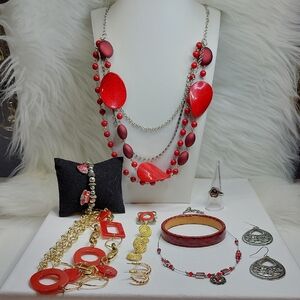 Red Jewelry Bundle
